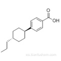 Ácido 4- (trans-4-propilciclohexil) benzoico CAS 65355-29-5